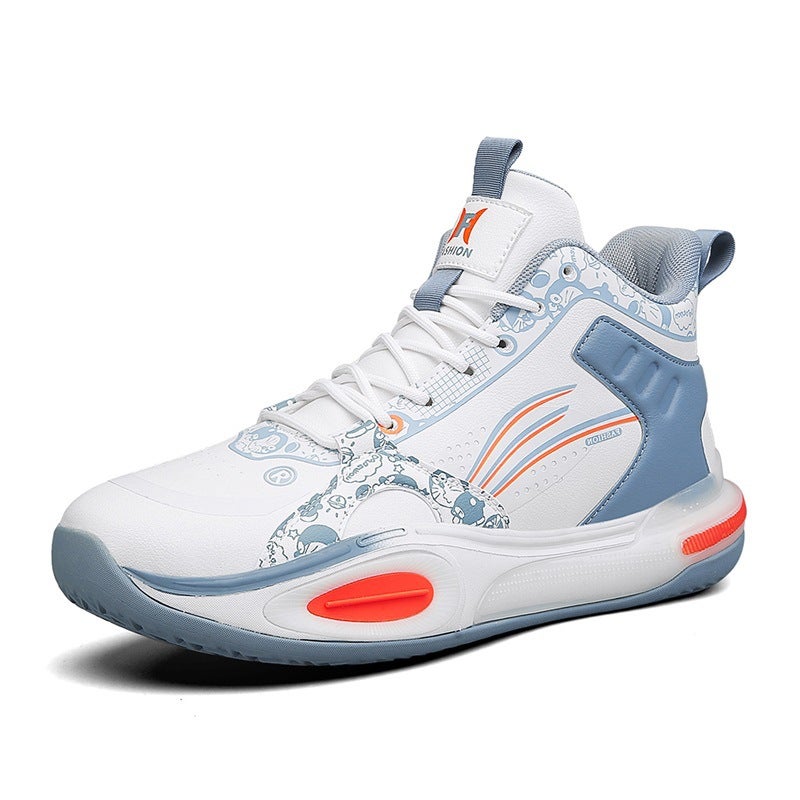 High-Top Basketball Shoes For Boys And Girls Wear-Resistant Rubber Sole Sneaker One-Piece Delivery - Image 3