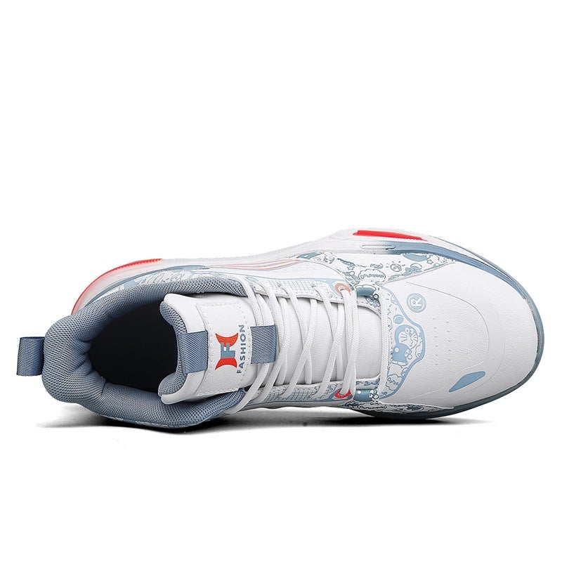 High-Top Basketball Shoes For Boys And Girls Wear-Resistant Rubber Sole Sneaker One-Piece Delivery - Image 4