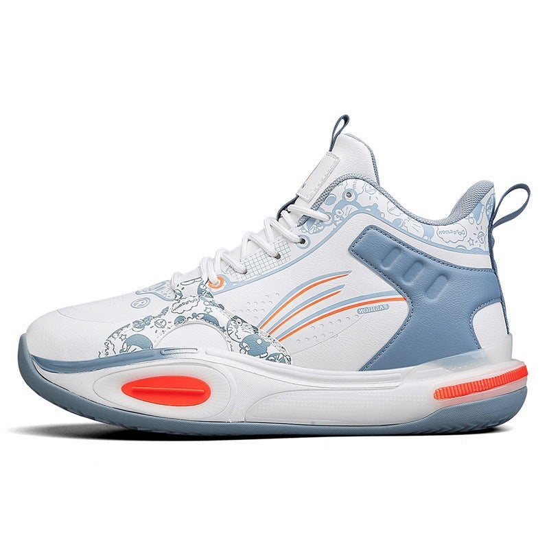 High-Top Basketball Shoes For Boys And Girls Wear-Resistant Rubber Sole Sneaker One-Piece Delivery - Image 2