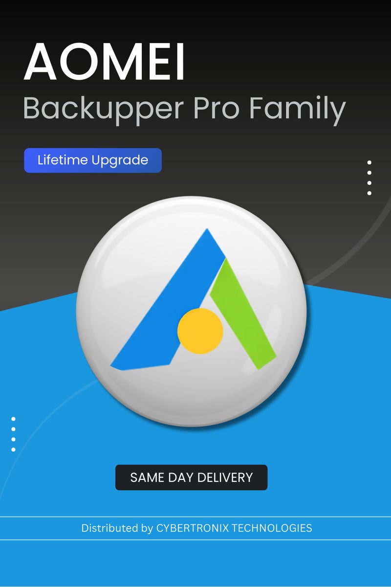 AOMEI Backupper Pro Family | Lifetime Upgrade | Digital License | SAME DAY DELIVERY