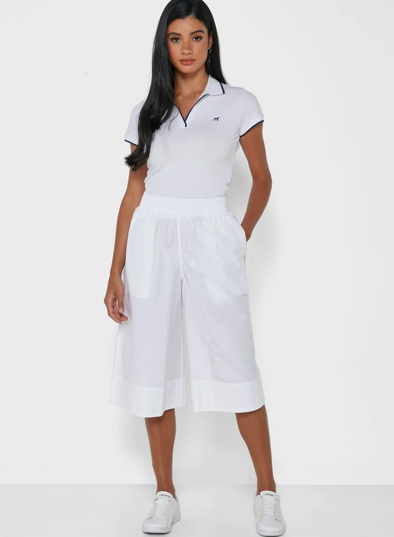 Lacoste L!VE Wide Leg Logo Culottes