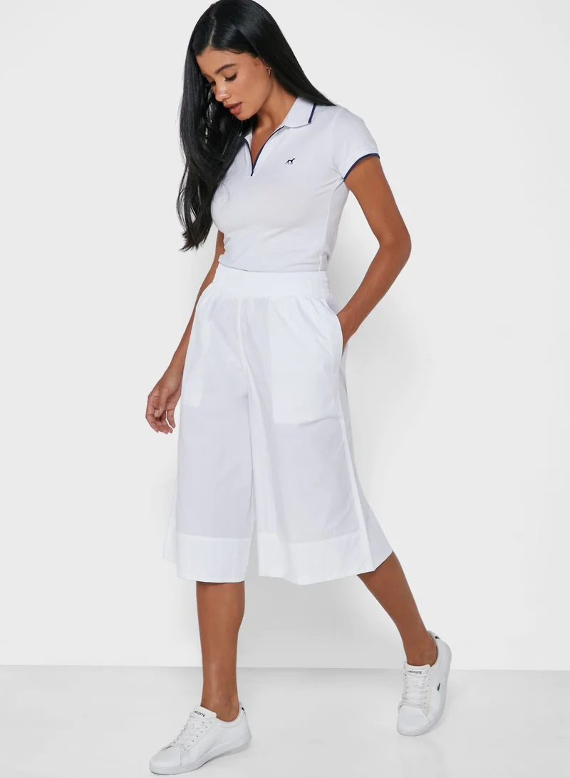 Lacoste L!VE Wide Leg Logo Culottes