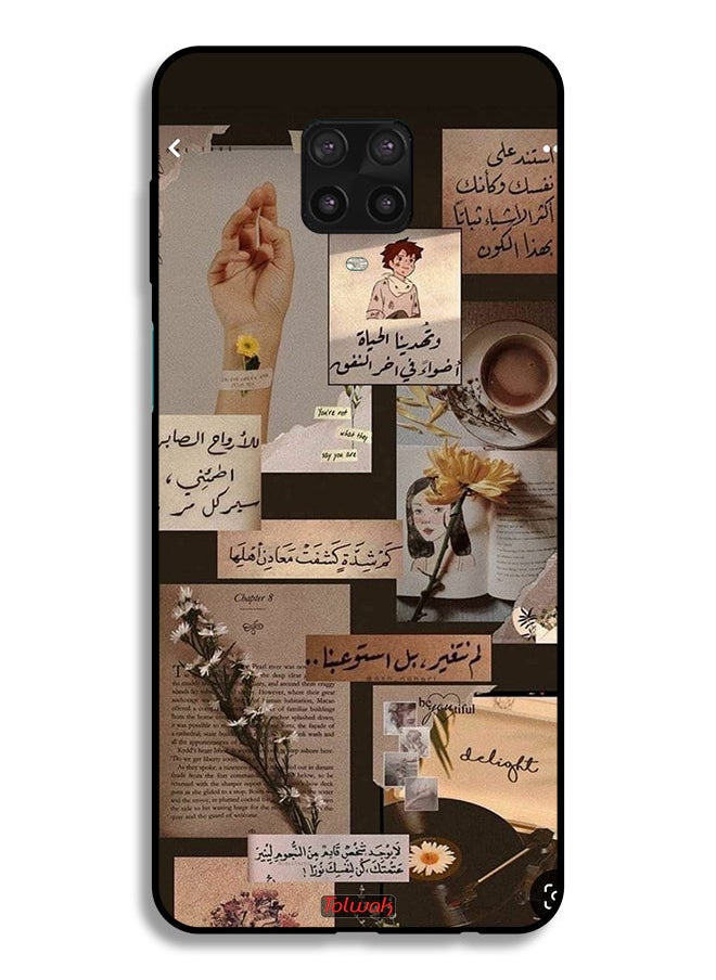 Tolwak - Xiaomi Redmi Note 9S Protective Case Cover Arabic Quotes Vintage - Image 1