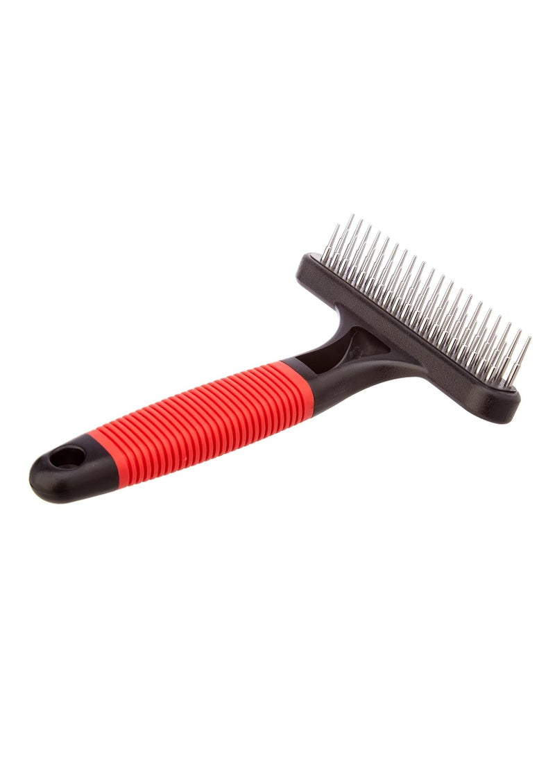 Ferplast Rake comb for dogs GRO 5874 Double row of rounded rotating teeth Ideal for medium and long haired animals 11 x 3 x h 15,5 cm - Image 1