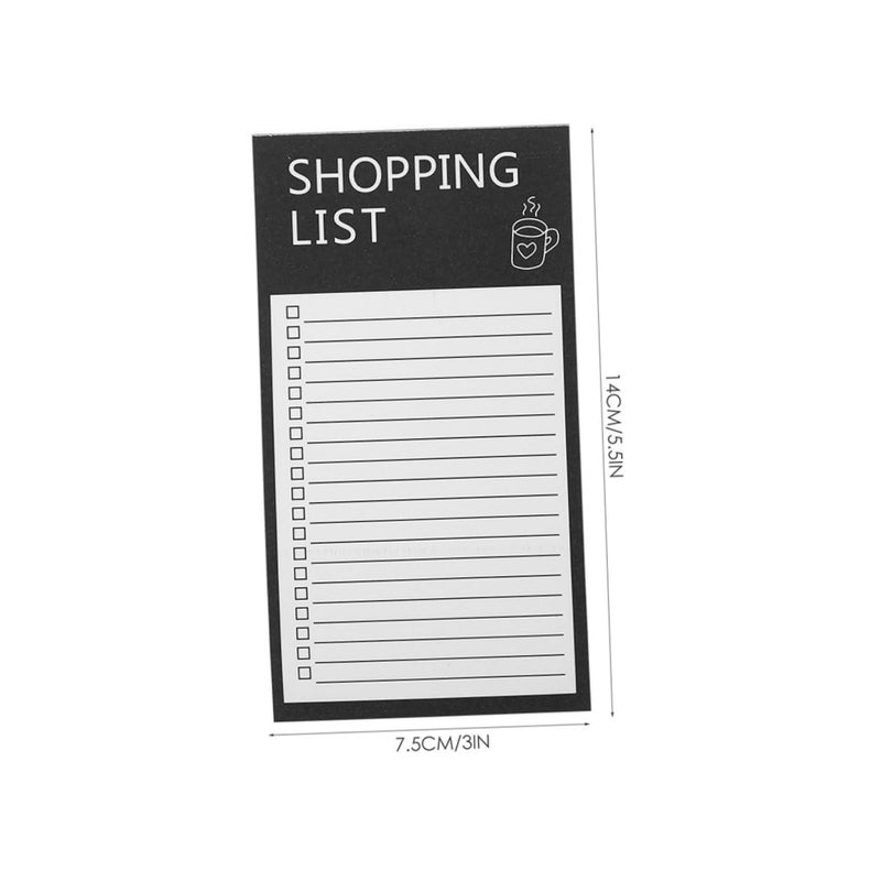 2Pcs Magnetic Refrigerator Shopping List Pad Notebook White for Easy Home Organization - Image 3