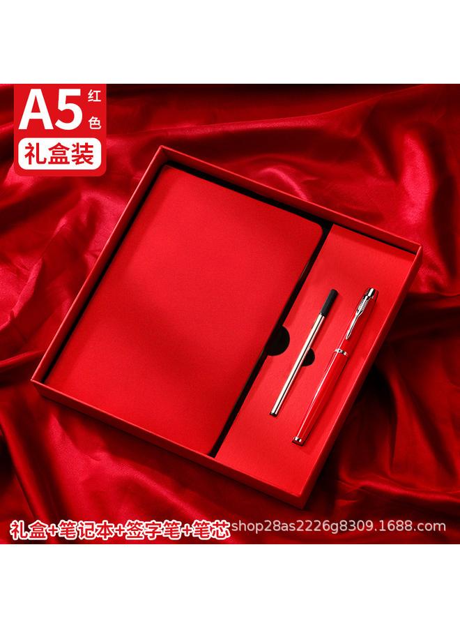 الأزرق جي دبليو علبة هدايا دفتر الملاحظات التجارية بالجملة مجموعة المفكرة A5 سمكه عمل التعلم المكتبي - Image 1