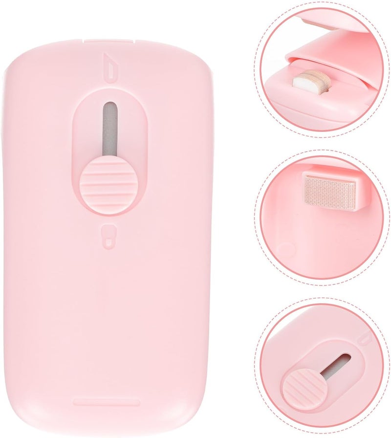 VERDANVERSE Portable Mini Heat Sealer and Cutter for Snack Bags, Handheld Vacuum Food Bag Sealing Machine, Pink Compact Sealing Tool for Home Food Freshness Preservation - Image 3