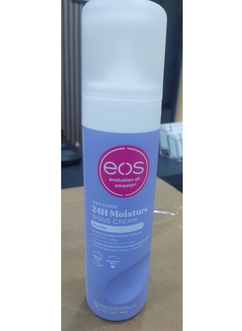 EOS SHEA BETTER 24H MOISTURE SHAVE CREAM (LAVENDER)207ML