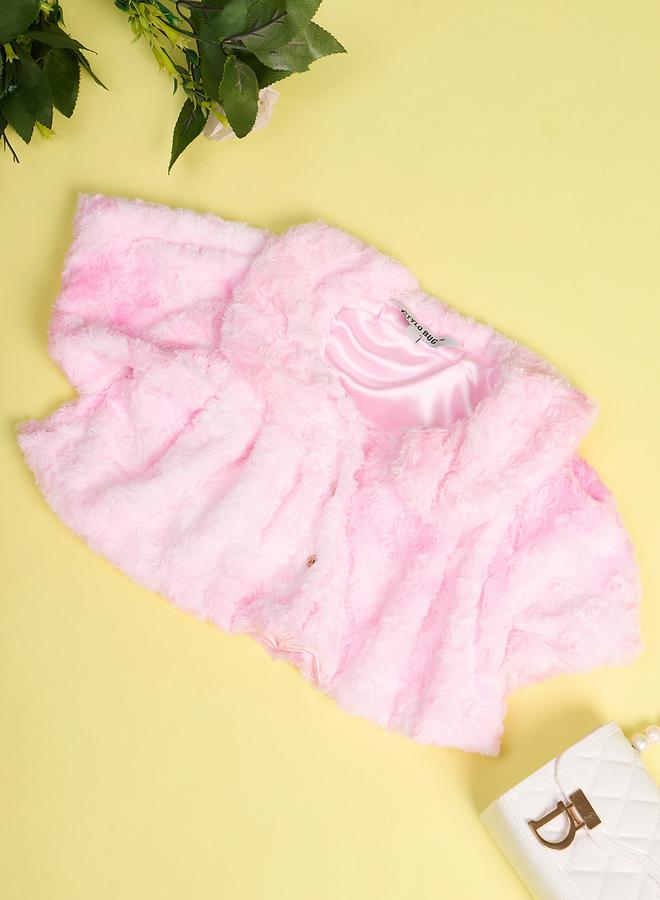 Stylo Bug Faux Fur Design Cropped Shrug - Image 1