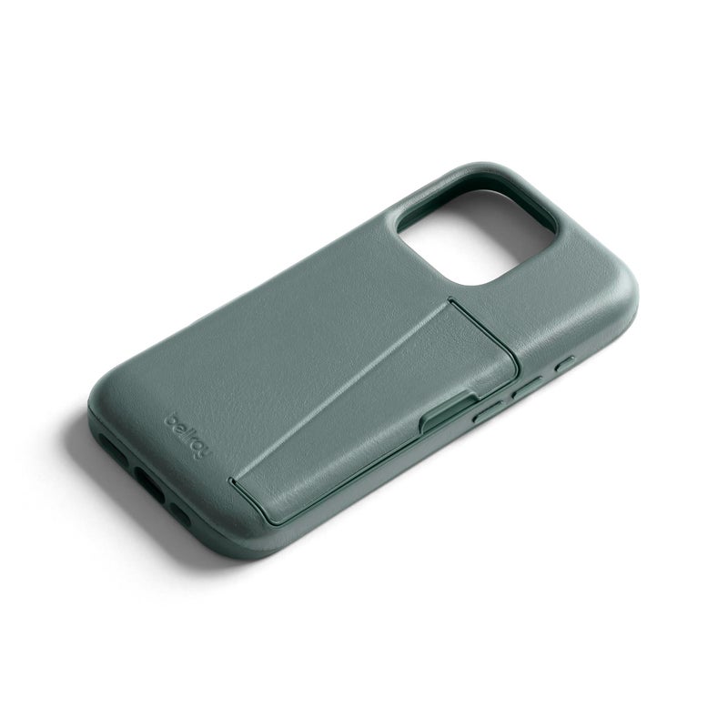 Bellroy Phone Case â€“ 3 Card for iPhone 16 Pro Max (Leather iPhone case, Phone Wallet) - Agave - Image 3