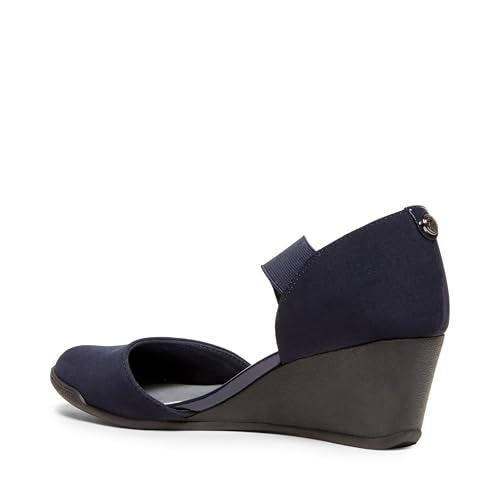 Anne Klein Women's Tara Wedge Pump, Navy, 7 M US - Image 2