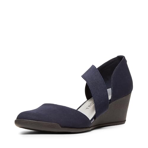 Anne Klein Women's Tara Wedge Pump, Navy, 7 M US - Image 1