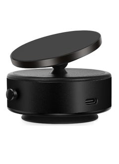 DIGI CORE 360 Rotatable Car Magnetic Phone Holder, Electric Vacuum Magnetic Suction Car Phone Mount, Electric Suction Cup Phone Mount, Strong Suction for Car Gym Bath Shower & All Smooth Surface Black  - Image 1