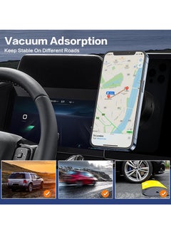 DIGI CORE 360 Rotatable Car Magnetic Phone Holder, Electric Vacuum Magnetic Suction Car Phone Mount, Electric Suction Cup Phone Mount, Strong Suction for Car Gym Bath Shower & All Smooth Surface Black  - Image 5