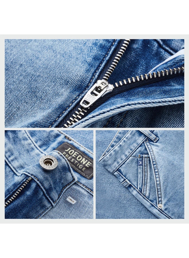 Joeone Men's Jeans Air Denim Basic Edition Summer Thin Lightweight Comfortable Pants Men - Image 3