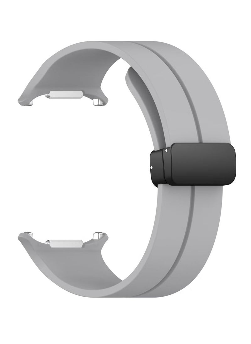 ELTRAZONE Magnetic Band Compatible with Samsung Galaxy Watch 7 Ultra 2024 Strap – Magnetic D-Buckle Replacement Band, No Gap Silicone Sports Strap for Samsung Galaxy Watch 7 Ultra – Stylish, Secure, and Comfortable Fit for Men & Women  - Image 2