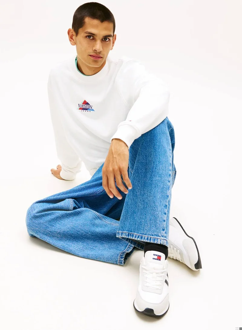 TOMMY JEANS Logo Mixed Texture Trainers