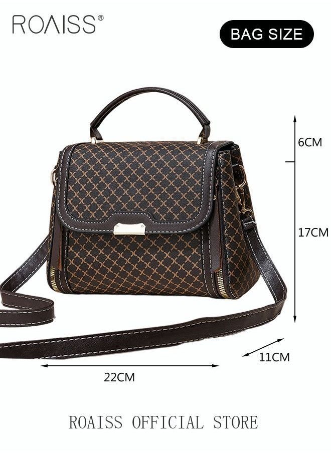 Shoulder Tote Bags for Women Top Handle Satchel Ladies Fashion Office Casual Handbags Large Capacity PU Material Stylish Grid Decoration - pzsku/ZC7FB61465729DAA53E50Z/45/_/1693877538/491a6054-d992-46fd-bb3f-71321a6ad729