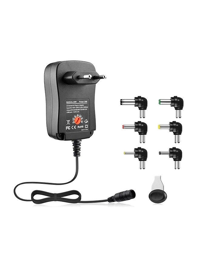 NIBEMINENT 12V AC DC Power Supply Adaptor Black