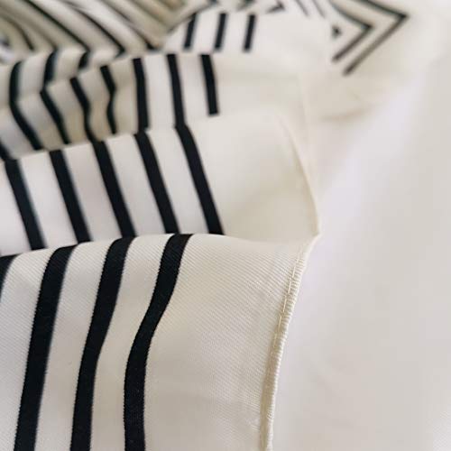 FONYVE Silk Feeling Scarf Medium Square Satin Head Wrap for Women 27.5 inches - Image 3