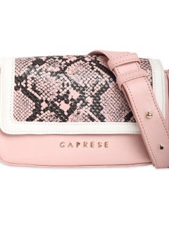 CAPRESE Caprese Ellis Snakeskin print Pink Faux Leather Small Sling Bag  - Image 2