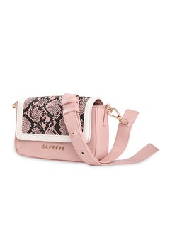 CAPRESE Caprese Ellis Snakeskin print Pink Faux Leather Small Sling Bag  - Image 3