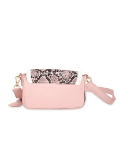 CAPRESE Caprese Ellis Snakeskin print Pink Faux Leather Small Sling Bag  - Image 4