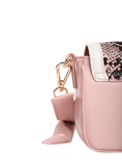 CAPRESE Caprese Ellis Snakeskin print Pink Faux Leather Small Sling Bag  - Image 5