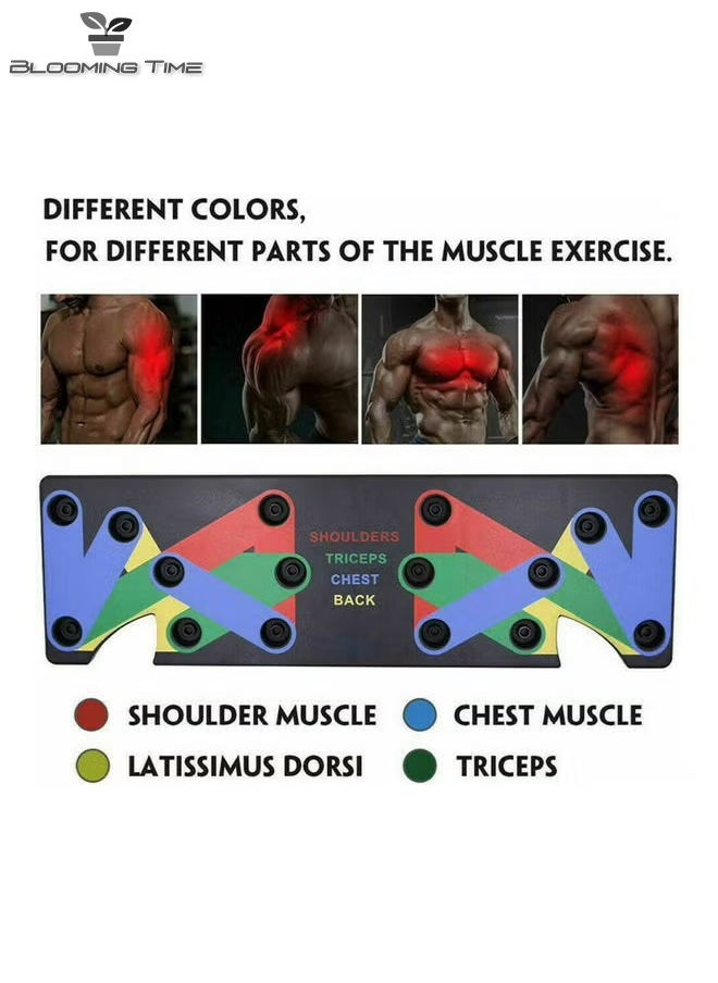 BLOOMING TIME Multi-Function Push-Up Training Support For Chest Muscles And Abs   60*6*19cm  - Image 2
