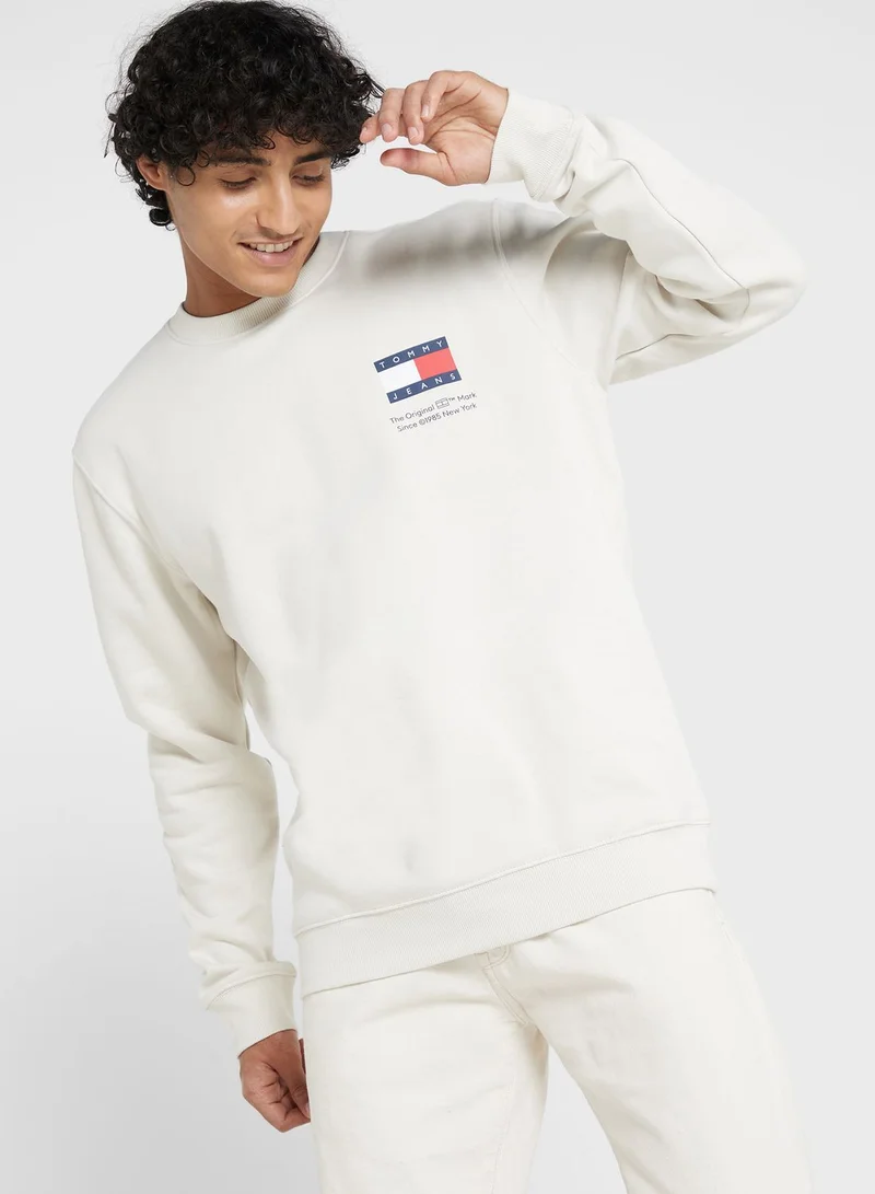 TOMMY JEANS Monogram Crew Neck Sweatshirt