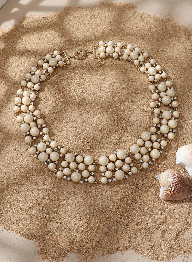 SOHI Designer Statement Stone Artificial Necklace Jewellery