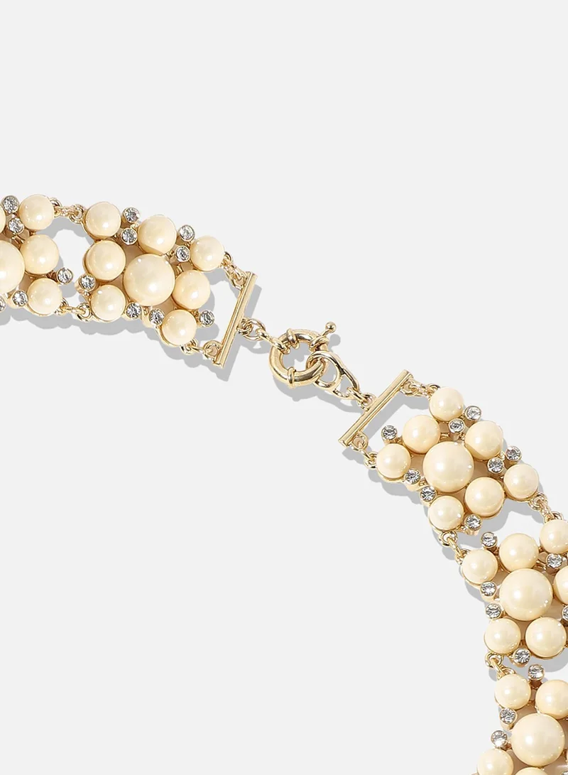 SOHI Designer Statement Stone Artificial Necklace Jewellery