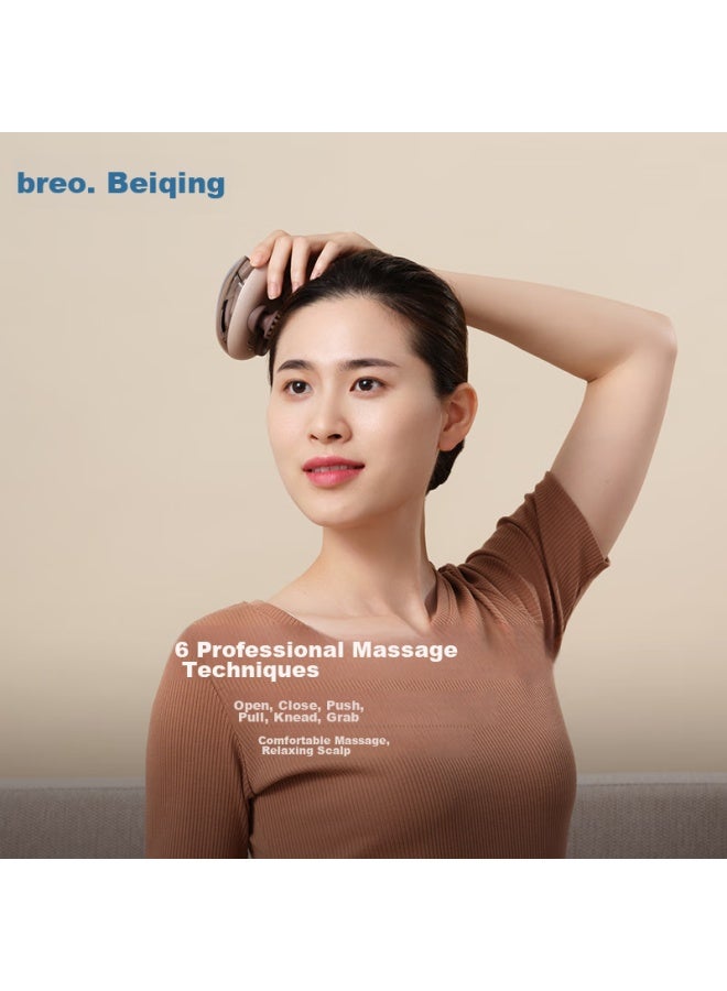 بريو Breo Scalp Massager, Scalpmini Head Electric Massage Device, مشط تدليك بمخالب، مقاوم للماء، مناسب للاستحمام، مزيل للتوتر ومنعش، هدية عيد ميلاد، هدية عيد المرأة في 8 مارس - Image 4