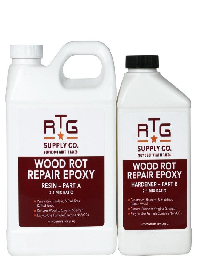 شركة RTG Supply Co.، إيبوكسي لإصلاح تعفن الخشب (ربع جالون)