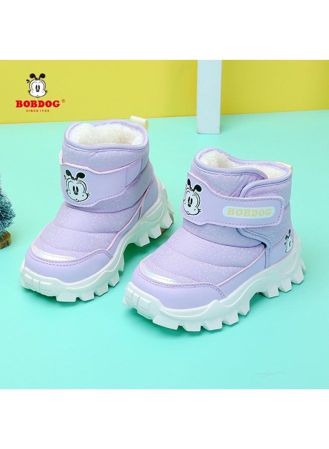 -14-19.2 Snow Boots: Winter Season: Inner Fabric For Children/long New Style, Warm For Winter
