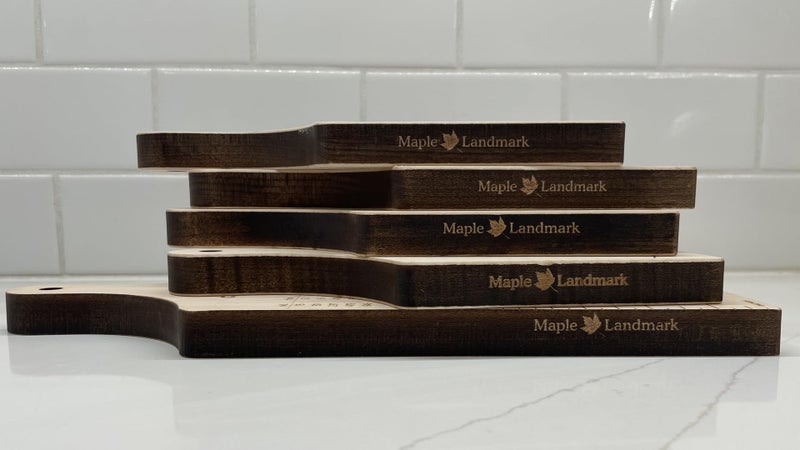 Maple Landmark Standard Plain Cutting Board (13 Inches) - Made in USA - Image 5