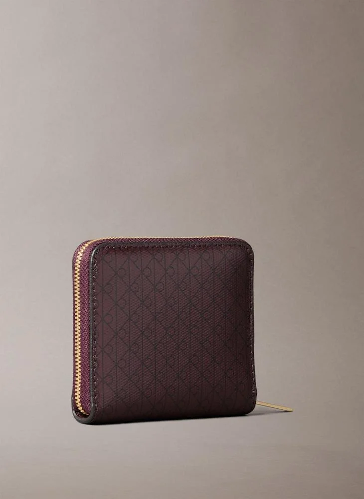 كالفن كلاين Casual Aop Square Zip Around Wallet