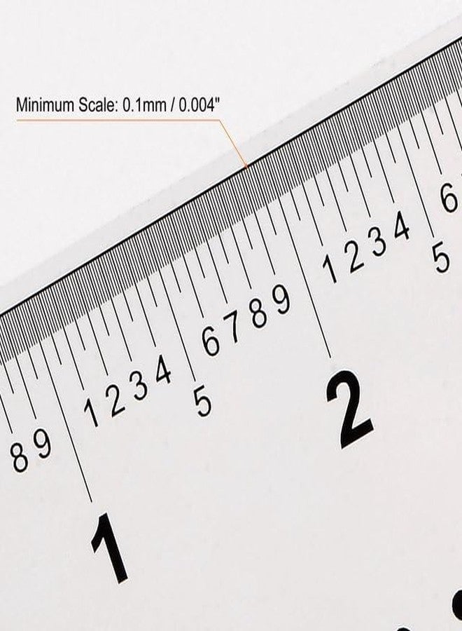 Tnyvm 2Pcs Foldable Ruler, Transparent Film Flexible Ruler 4 Inch 0.1mm Scale, Plastic Folding Straight, Calibration Soft Measuring for Factory, Transparent Drafting Tools Teaching Materials - Image 3
