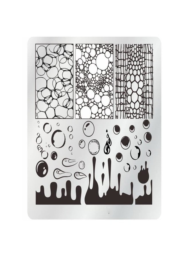 VNC 15Pcs Nail Stamping Plates Set 12pcs Nail Plates 1 nail art stamper 1scraper 1storage bag Nail Art plate Template Image Plate Stencil Set - Image 3