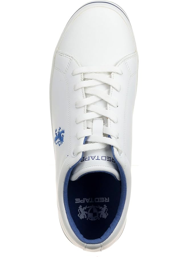 Red Tape Men White And Blue Sneakers 43 Eu Rte2765 - Image 3