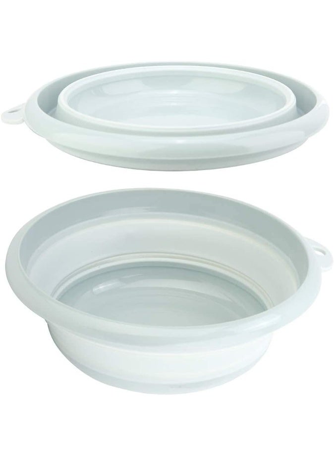 Bluejw Washing Up Bowl with Hanging Hole Folding Wash Basin Washing Tub for Bathroom for Hiking - Image 1