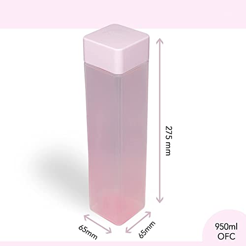 ROY ENTERPRISE Plastic Food Grade Fridge Square Water Bottle Gift Set Of 3, 1 Litre, Assorted (3) - Image 3