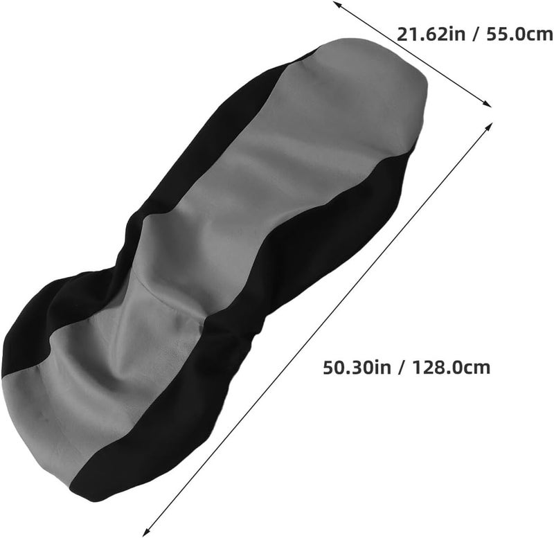 Car Driver Seat Cover Elastic Mesh Fabric Front Single Seat Protector for Cars Suvs Trucks Breathable Gray - Image 2