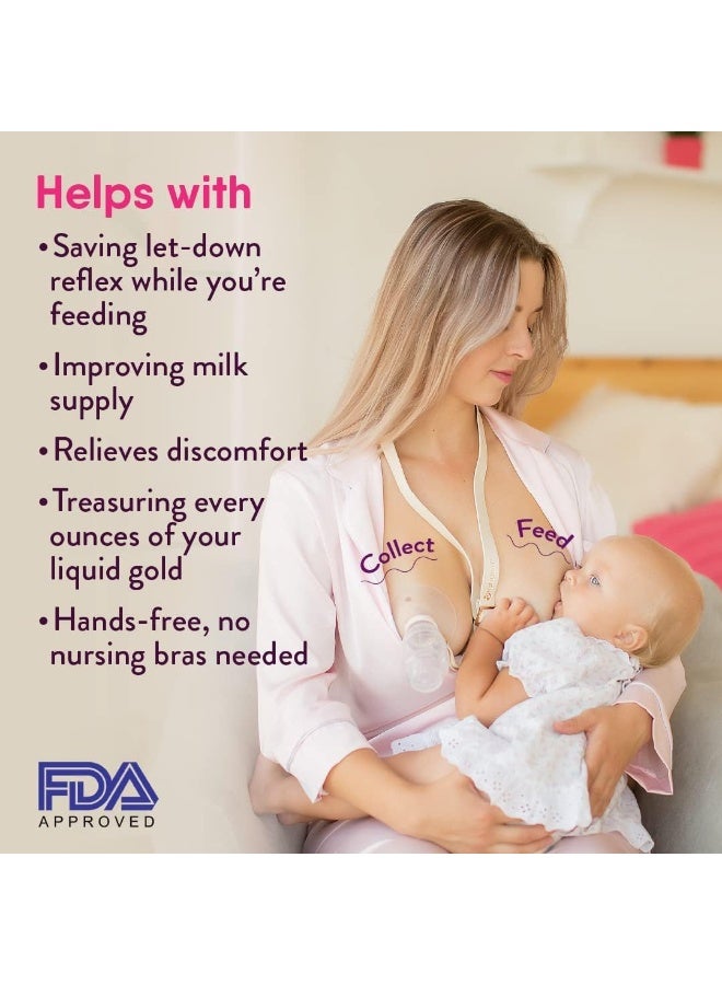 NatureBond Silicone Breast Pump with lid, Stopper, Strap, Pouch. Breastfeeding Essential Premium All in 1 Set. 3.4oz 100ml (Premium All-in-ONE) - Image 5