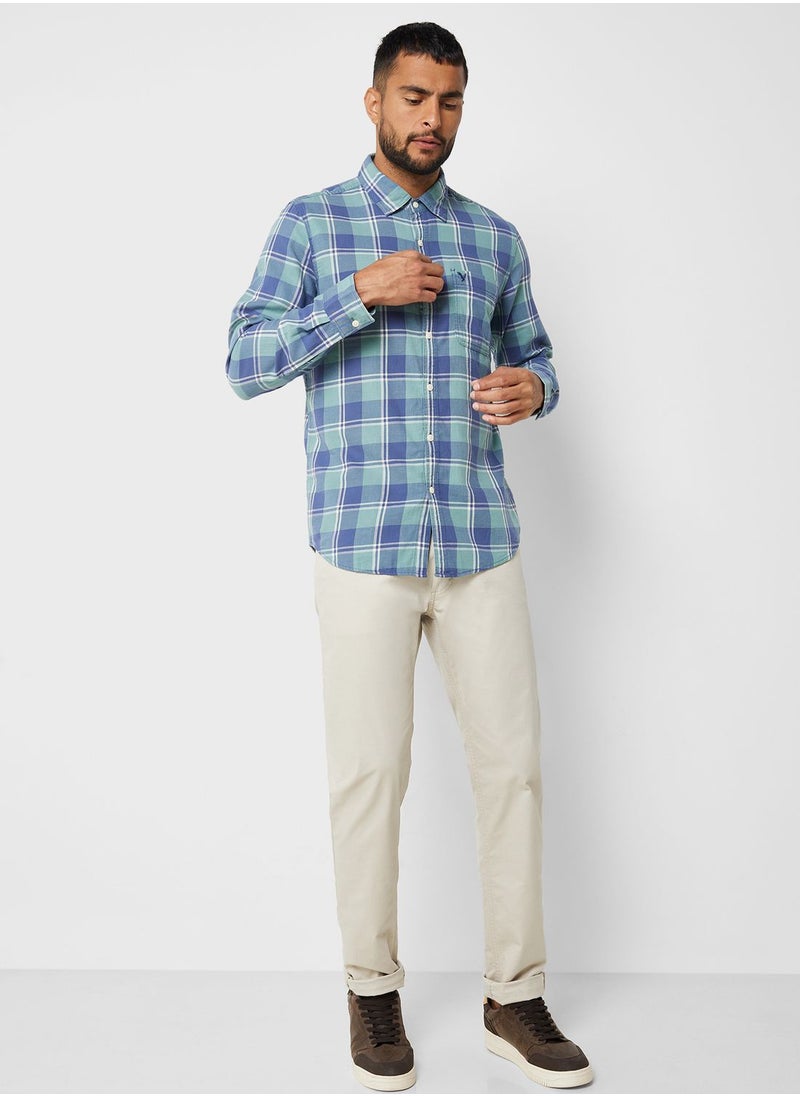 American Eagle - Checked Slim Fit Shirt - Image 1