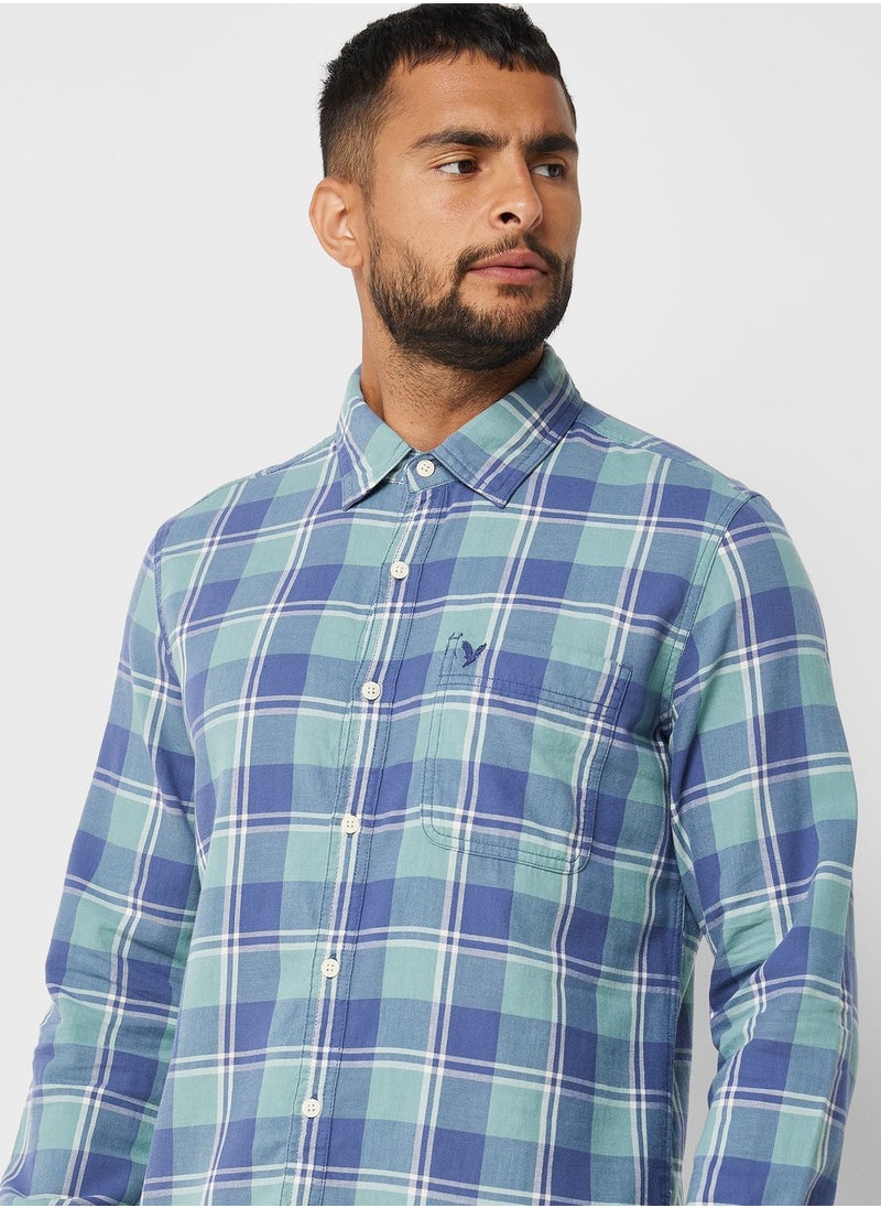 American Eagle - Checked Slim Fit Shirt - Image 1