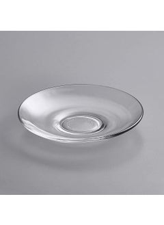 Amaxone Amaxone Clear Glass Saucer Plate without Cup Transparent KACH KI RAKABI Plates Pack of 6 Tea Coffee Cup Serving Under Kitchen Home Serve Restaurant use  - Image 4