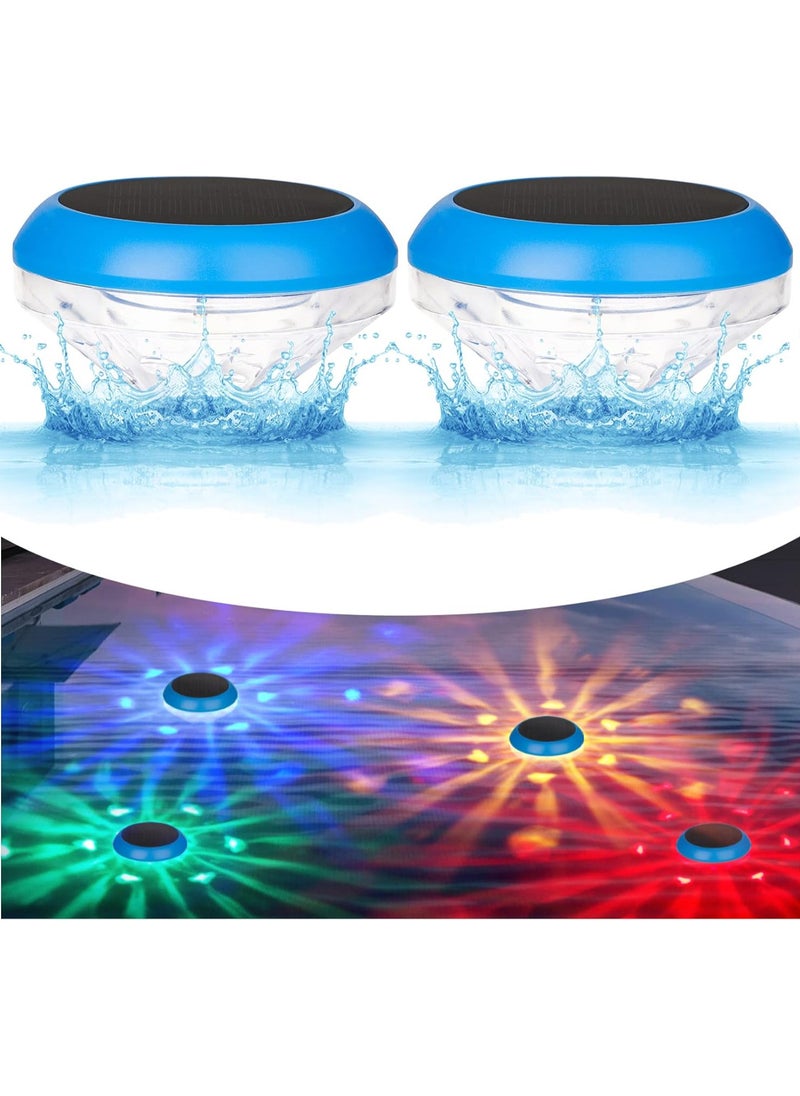 Generic - Solar Floating Pool Lights,Solar Pool Lights with RGB Color Changing Waterproof Floating Pool Lights for Pool Accessories,Outdoor LED Pool Lights That Float for Pool,Pond,Hot tub-2Pcs - Image 1