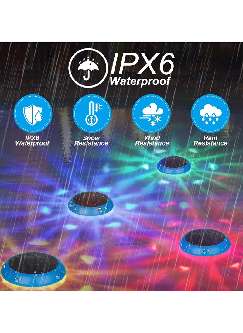 Generic - Solar Floating Pool Lights,Solar Pool Lights with RGB Color Changing Waterproof Floating Pool Lights for Pool Accessories,Outdoor LED Pool Lights That Float for Pool,Pond,Hot tub-2Pcs - Image 1