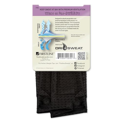 Dri Sweat Flex Active Wear Mesh Bandana , Black, 0.2 x 6.5 x 5 inches - Image 2